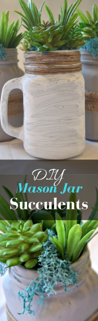 DIY Mason Jar Succulents